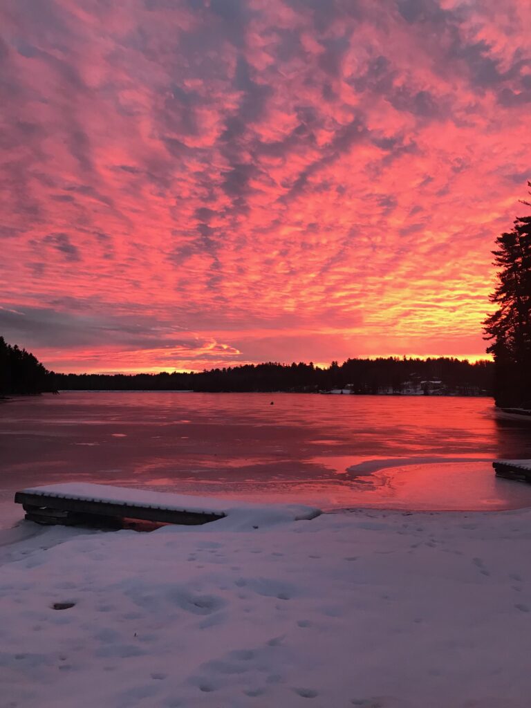 winter sunset